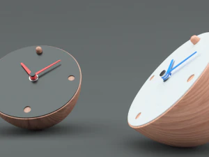 hedendaagse bureauklok 3D Model