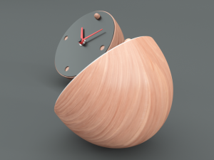 contemporary desk clock 3Dモデル