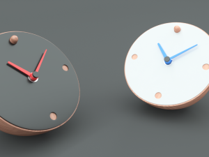 contemporary desk clock 3Dモデル