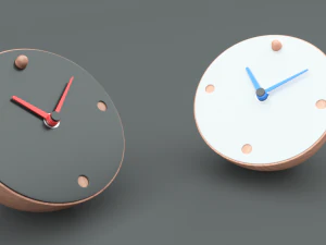 hedendaagse bureauklok 3D Model