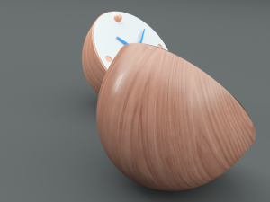contemporary desk clock 3Dモデル