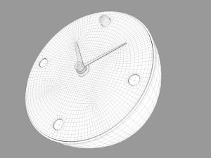 hedendaagse bureauklok 3D Model