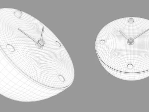 hedendaagse bureauklok 3D Model
