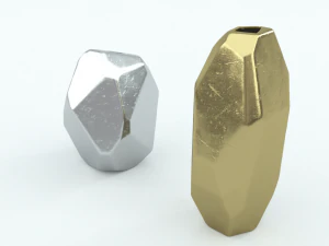 vase g&eacute;om&eacute;trique von gold Modèle 3D