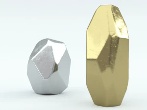 vase g&eacute;om&eacute;trique von gold Modèle 3D