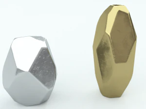 vase g&eacute;om&eacute;trique von gold Modèle 3D
