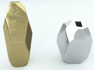 vase g&eacute;om&eacute;trique von gold Modèle 3D