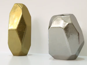 vase g&eacute;om&eacute;trique von gold Modèle 3D