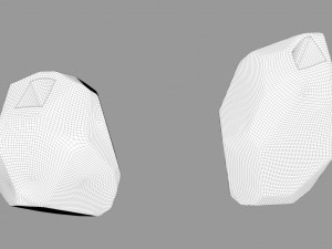 von gold geometric vase 3D Model