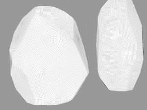 von gold geometric vase 3D Model