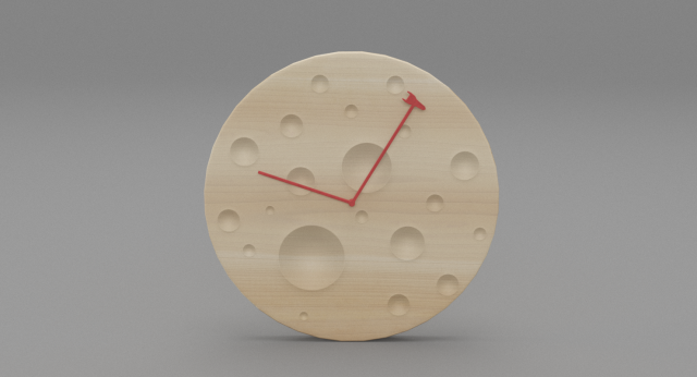 modern wooden watch 3D Model .c4d .max .obj .3ds .fbx .stl .blend 