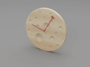 modern wooden watch 3D Model