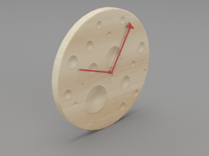 modern wooden watch 3D Model