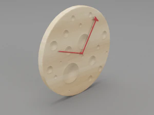 modern wooden watch 3D Model