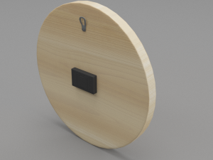 modern wooden watch 3D Model