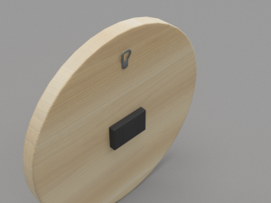 modern wooden watch 3D Model