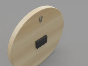 modern wooden watch 3D Model