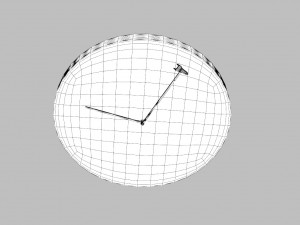 modern wooden watch 3D Model
