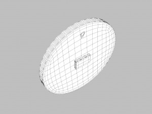 modern wooden watch 3D Model