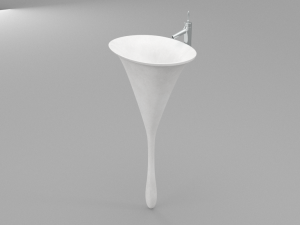 unique pedestal sink Modèle 3D