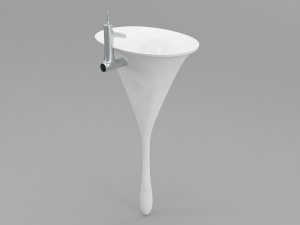 unique pedestal sink Modèle 3D