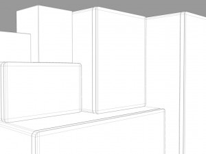 japanese step-chest cabinet Modelo 3D
