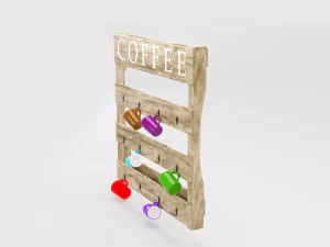 wooden cup holder 3D Model