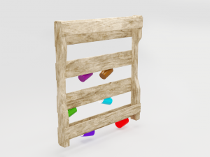 wooden cup holder Modèle 3D