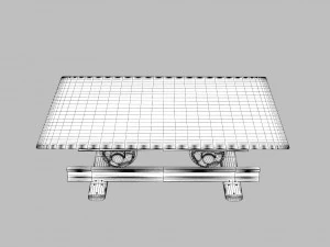 railroad cart coffee table 3D Model