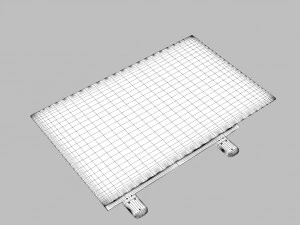 railroad cart coffee table 3D Model
