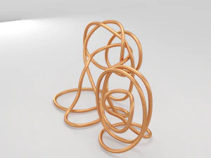 copper wire sculpture 3D Model