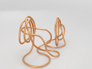 copper wire sculpture 3D Model