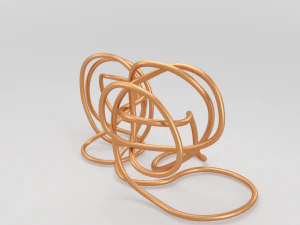 copper wire sculpture 3D Model