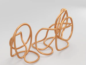 copper wire sculpture 3D Model