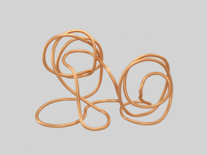 copper wire sculpture Modello 3D