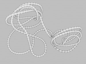 copper wire sculpture Modello 3D