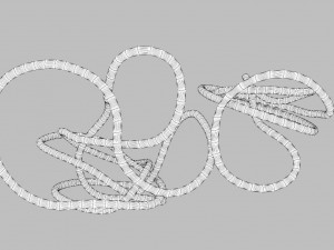 copper wire sculpture Modello 3D