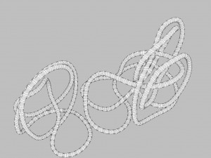 copper wire sculpture Modello 3D