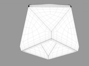 hexagon wood ottoman-chair Model 3D