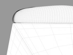hexagon wood ottoman-chair 3D Model