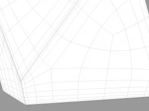 hexagon wood ottoman-chair 3D Model