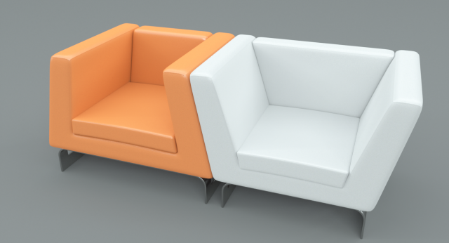 modern lounge chair set 3D Model .c4d .max .obj .3ds .fbx .stl .blend 