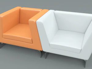 ensemble de chaise longue moderne Modèle 3D
