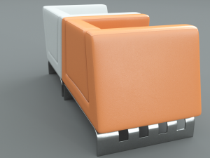modern lounge chair set 3D Model