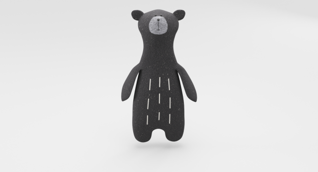 plush teddy bear toy Modelo 3D .c4d .max .obj .3ds .fbx .stl .blend 