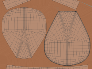 modern minimalistic octa stool 3D Model
