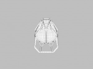 modern minimalistic octa stool 3D Model