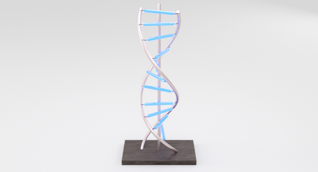 led dna lamp Modelo 3D .c4d .max .obj .3ds .fbx .stl .blend 
