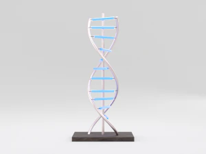 l&acirc;mpada led de DNA Modelo 3D
