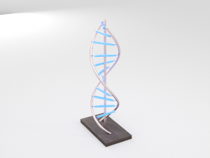 led dna lamp Modelo 3D
